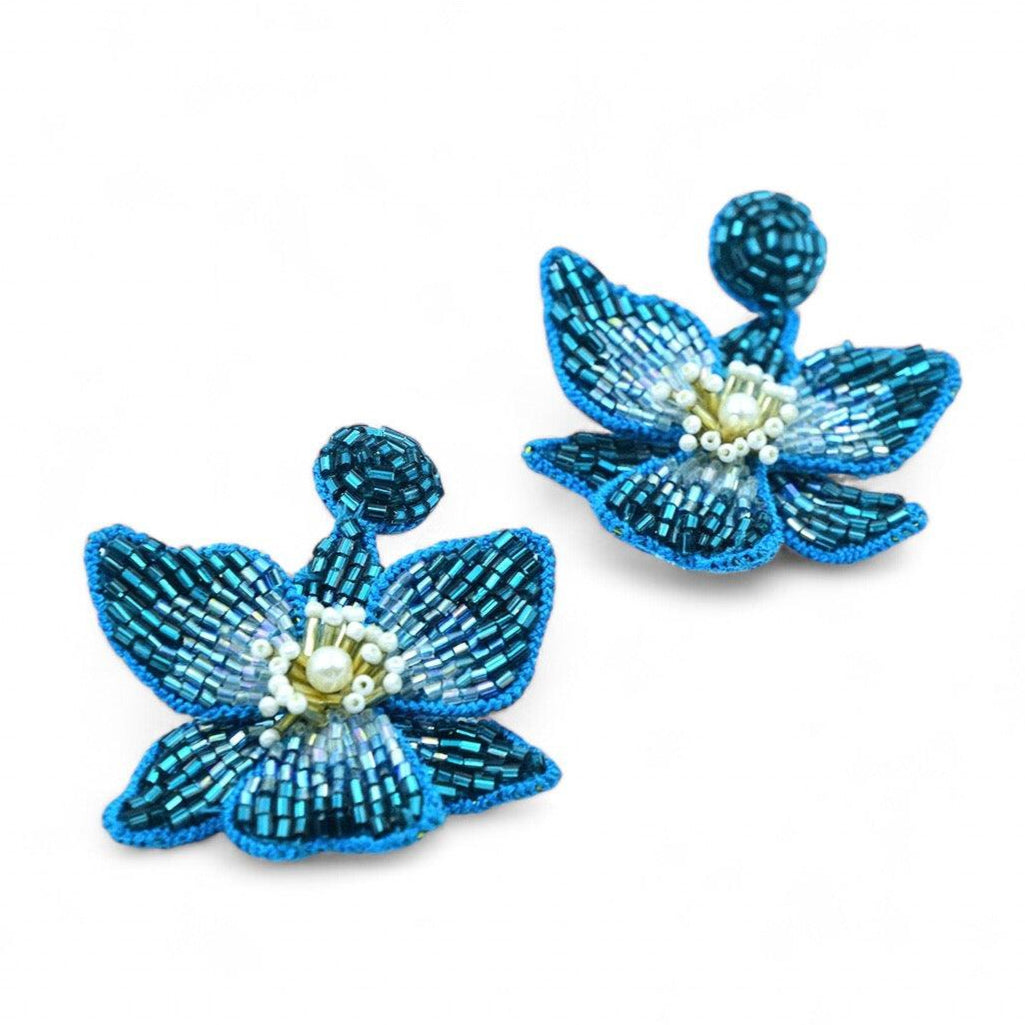Blossom Earrings - Blue - DIRAATELIER