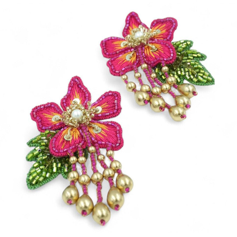 Sienna Earrings - Hot Pink - DIRAATELIER