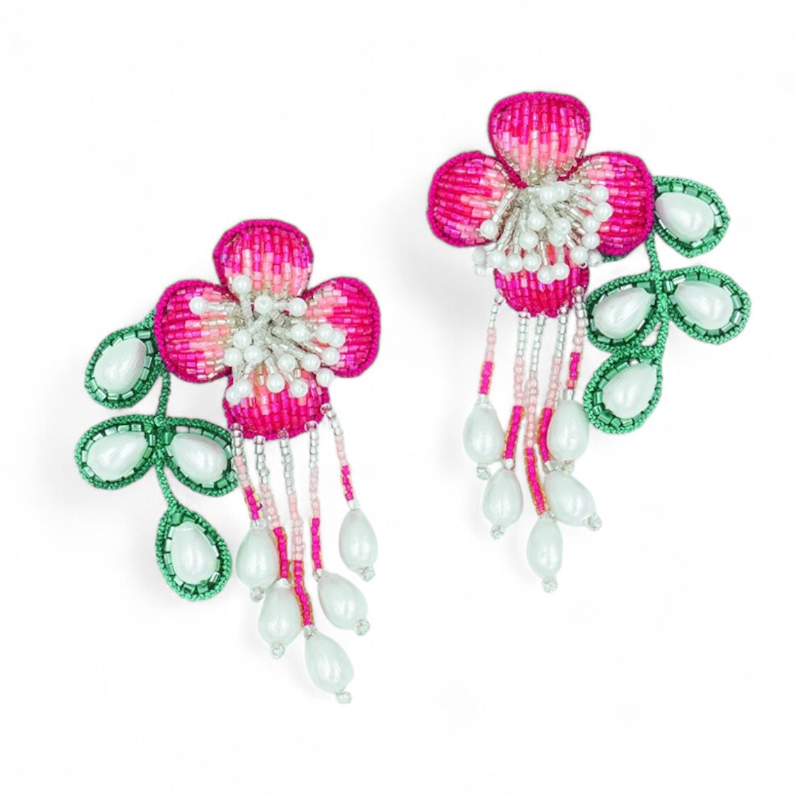 Autumn Earrings - Hot Pink