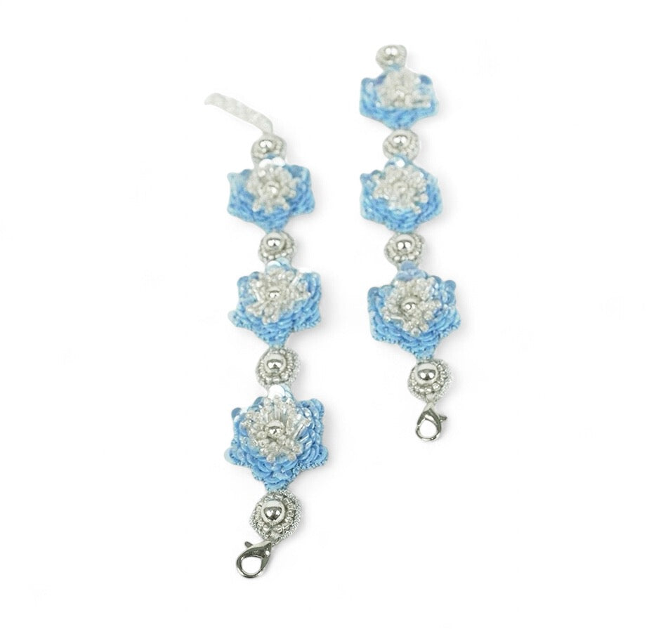Wisteria - Powder Blue (Necklace + Earrings)