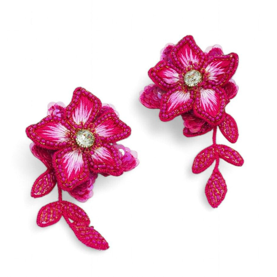 Iris Earrings - Pink
