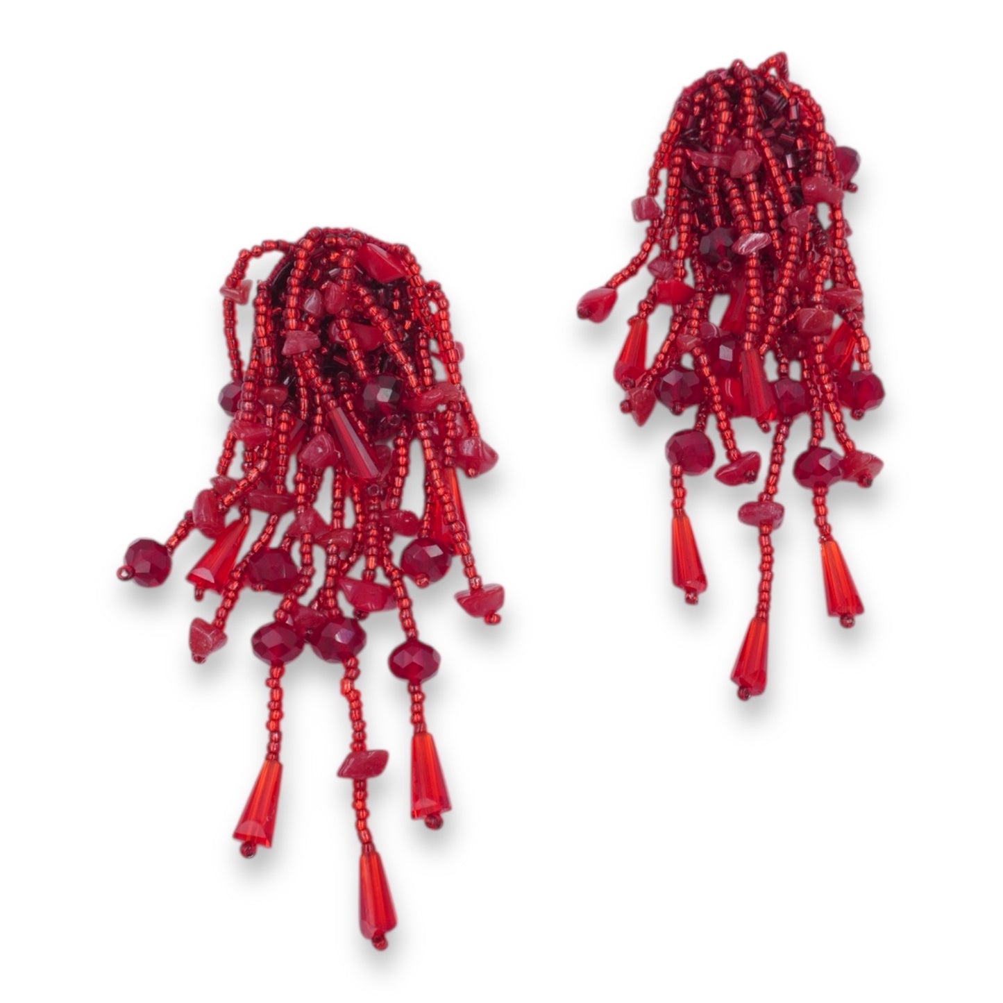Helen Earrings - Red