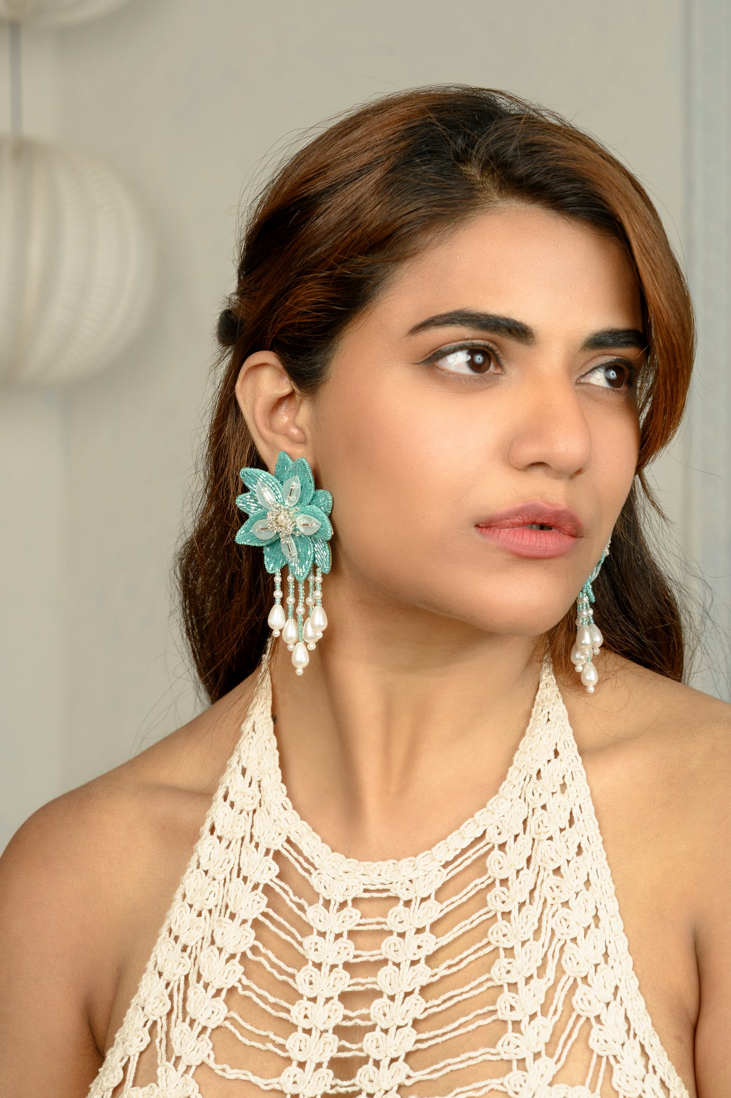 Angelica Earrings - Sky Blue
