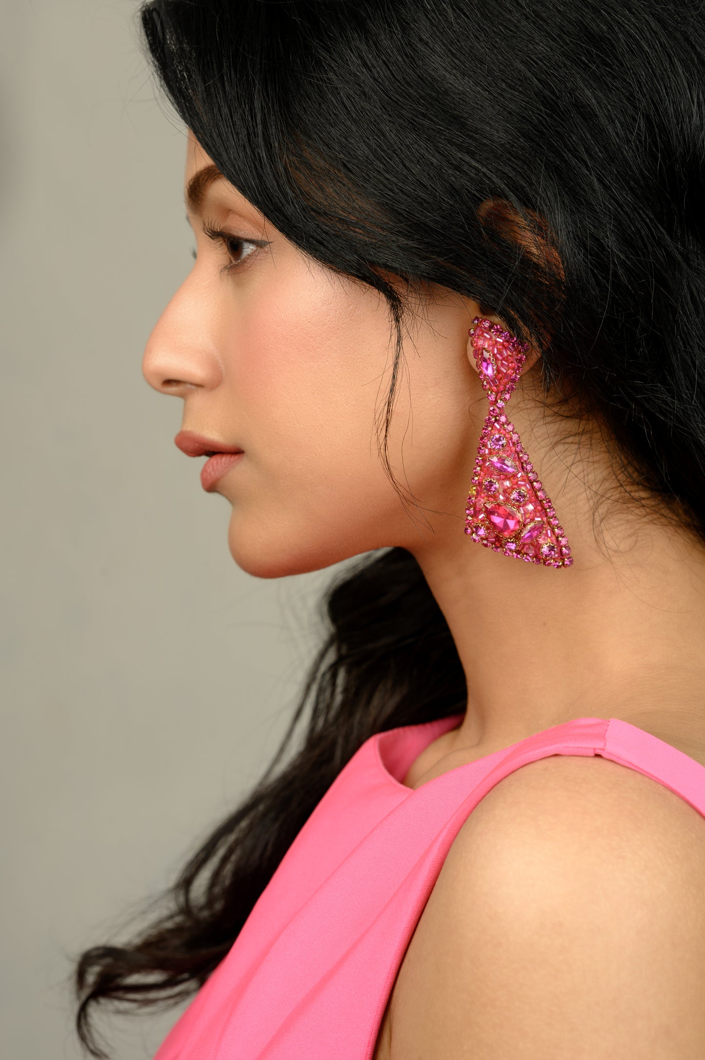 Ibiza Earrings - Hot Pink