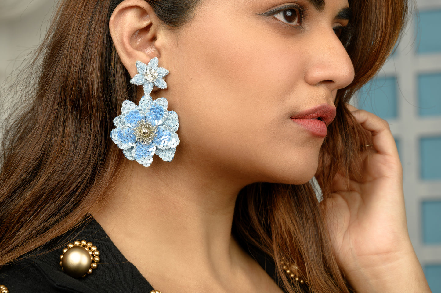 Glicinia Earrings - Blue