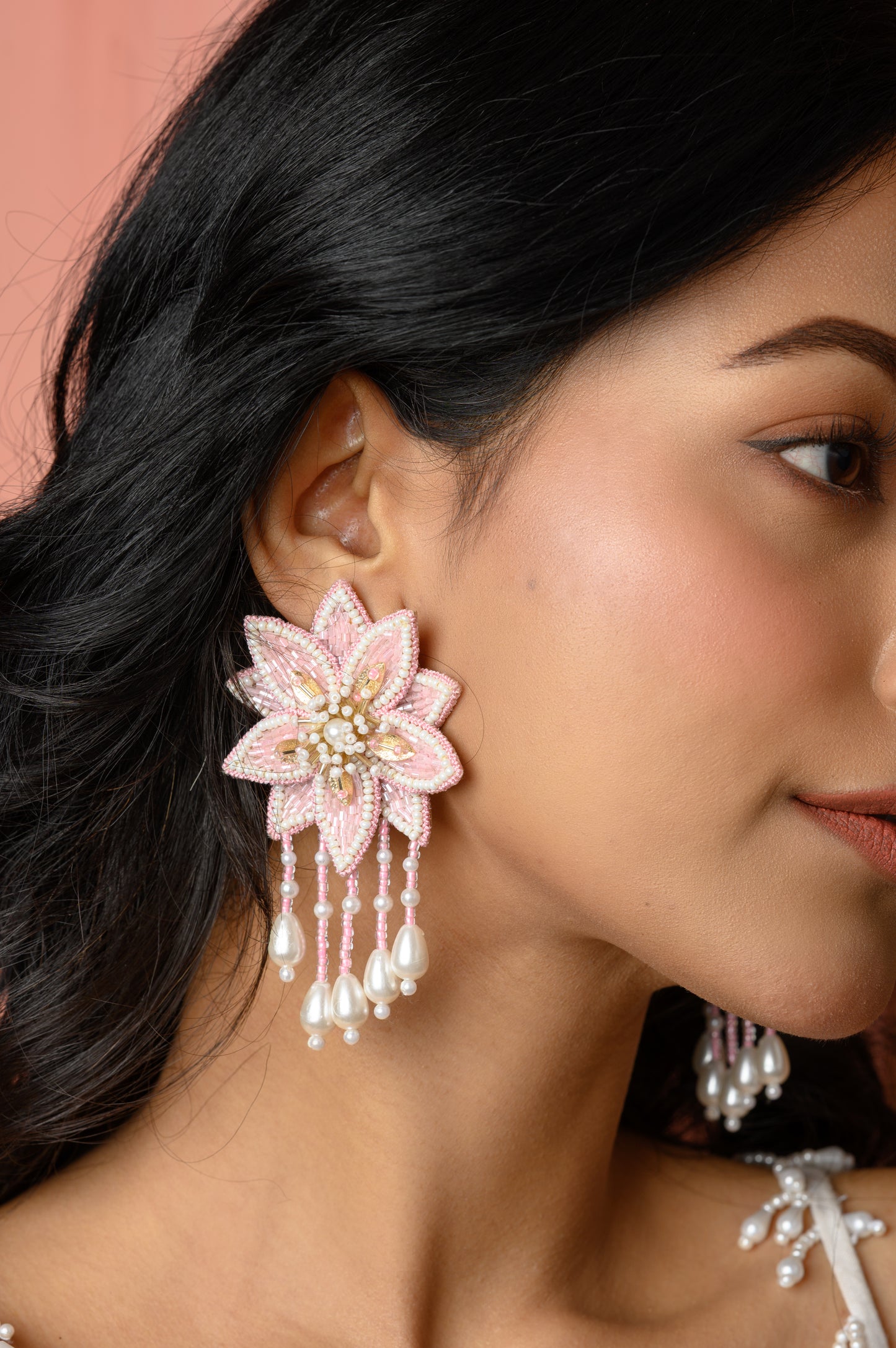 Angelica Earrings - Pink
