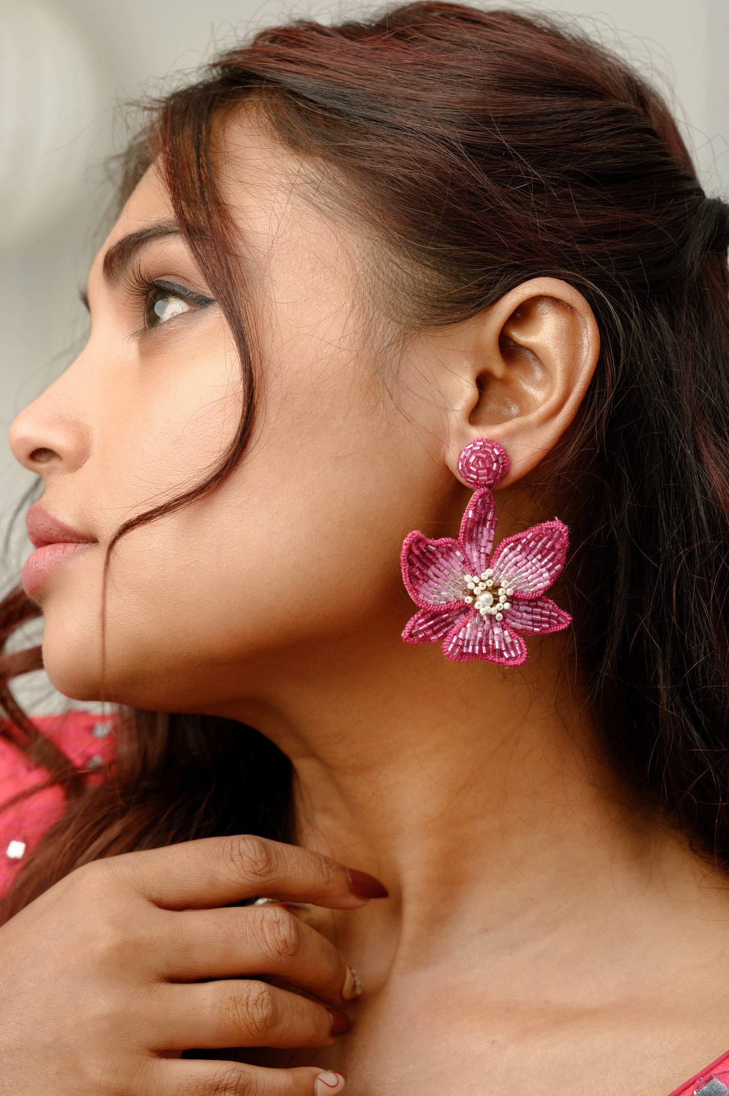 Blossom Earrings - Pink
