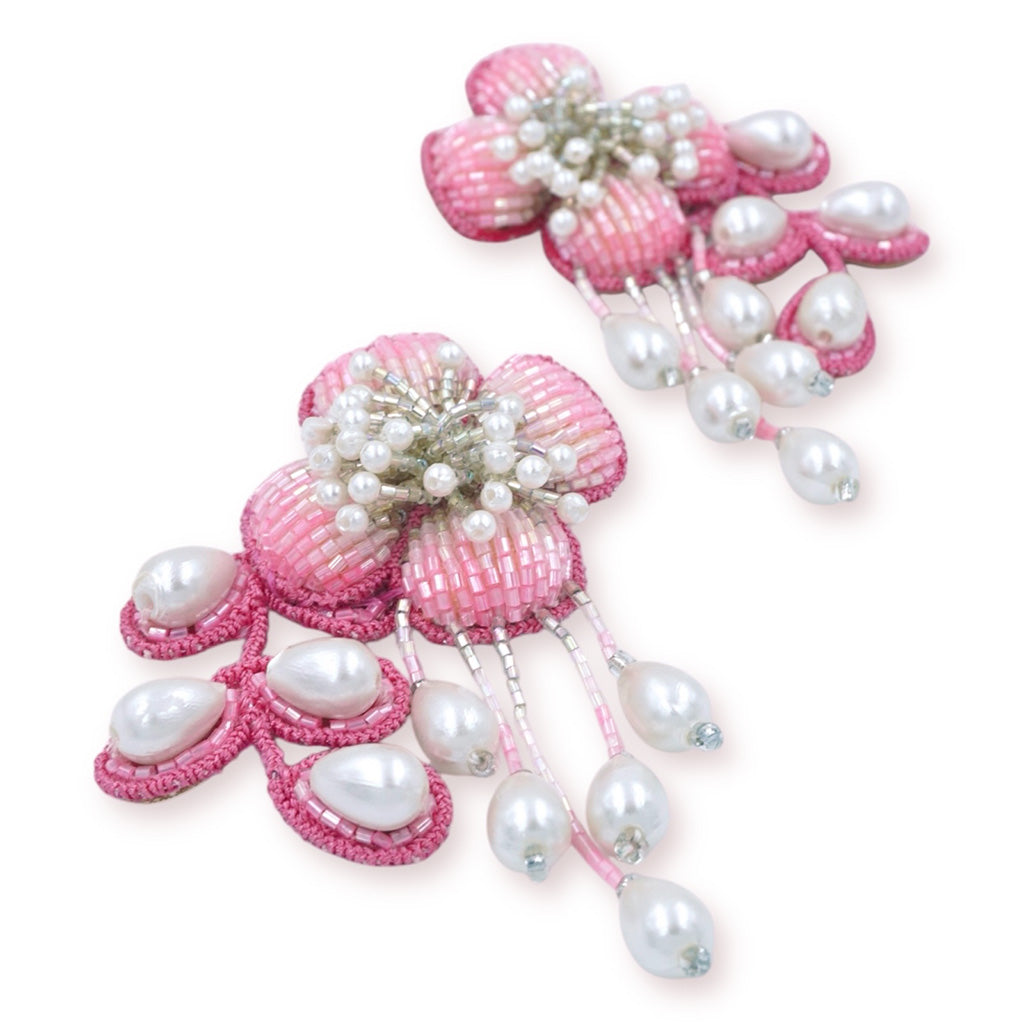 Autumn Earrings - Rose Pink