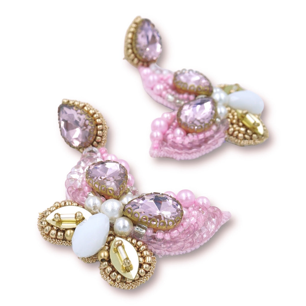 Mariposa Earrings - Baby Pink