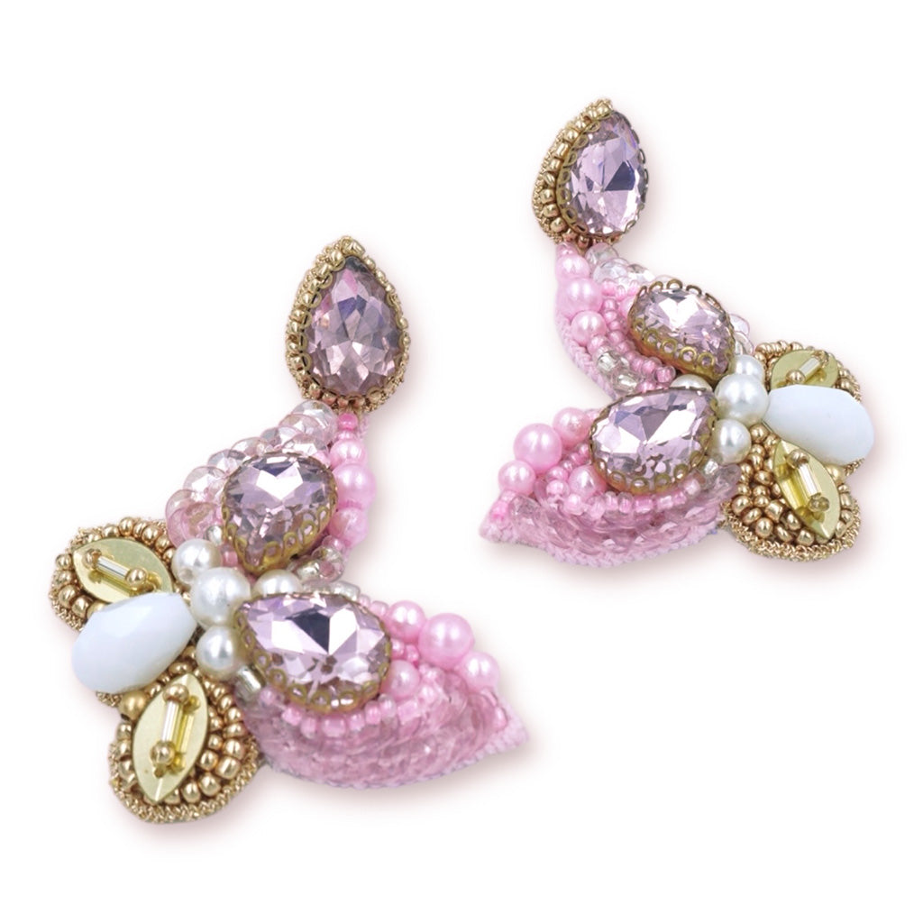 Mariposa Earrings - Baby Pink