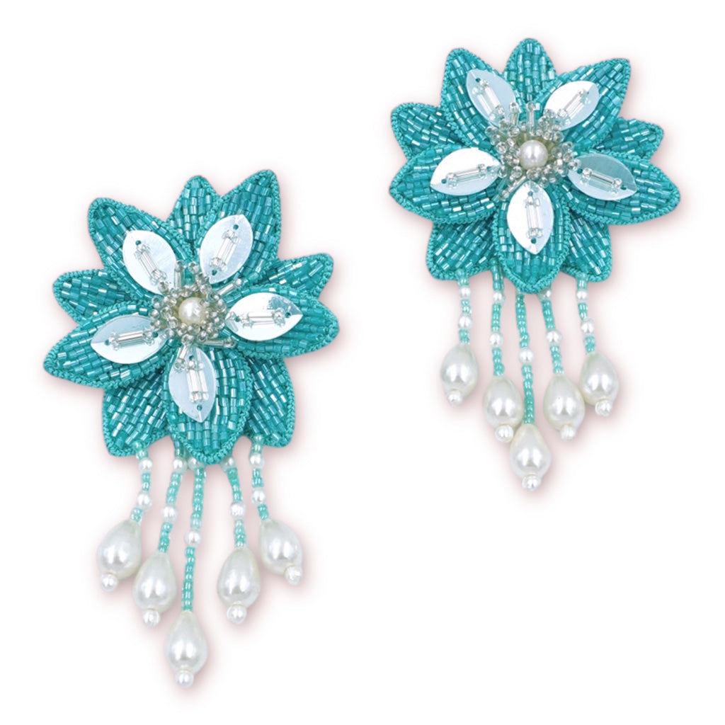 Angelica Earrings - Sky Blue