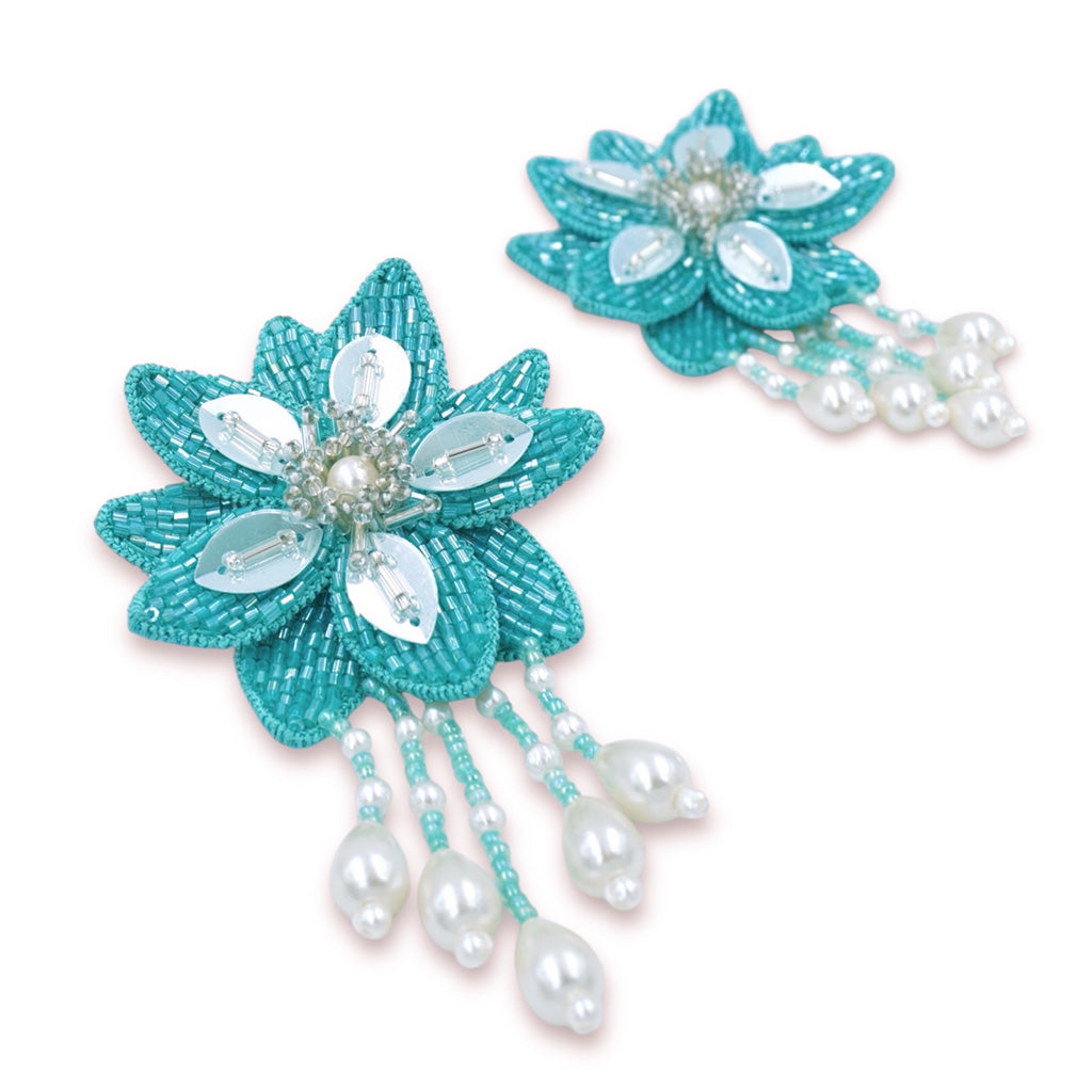 Angelica Earrings - Sky Blue