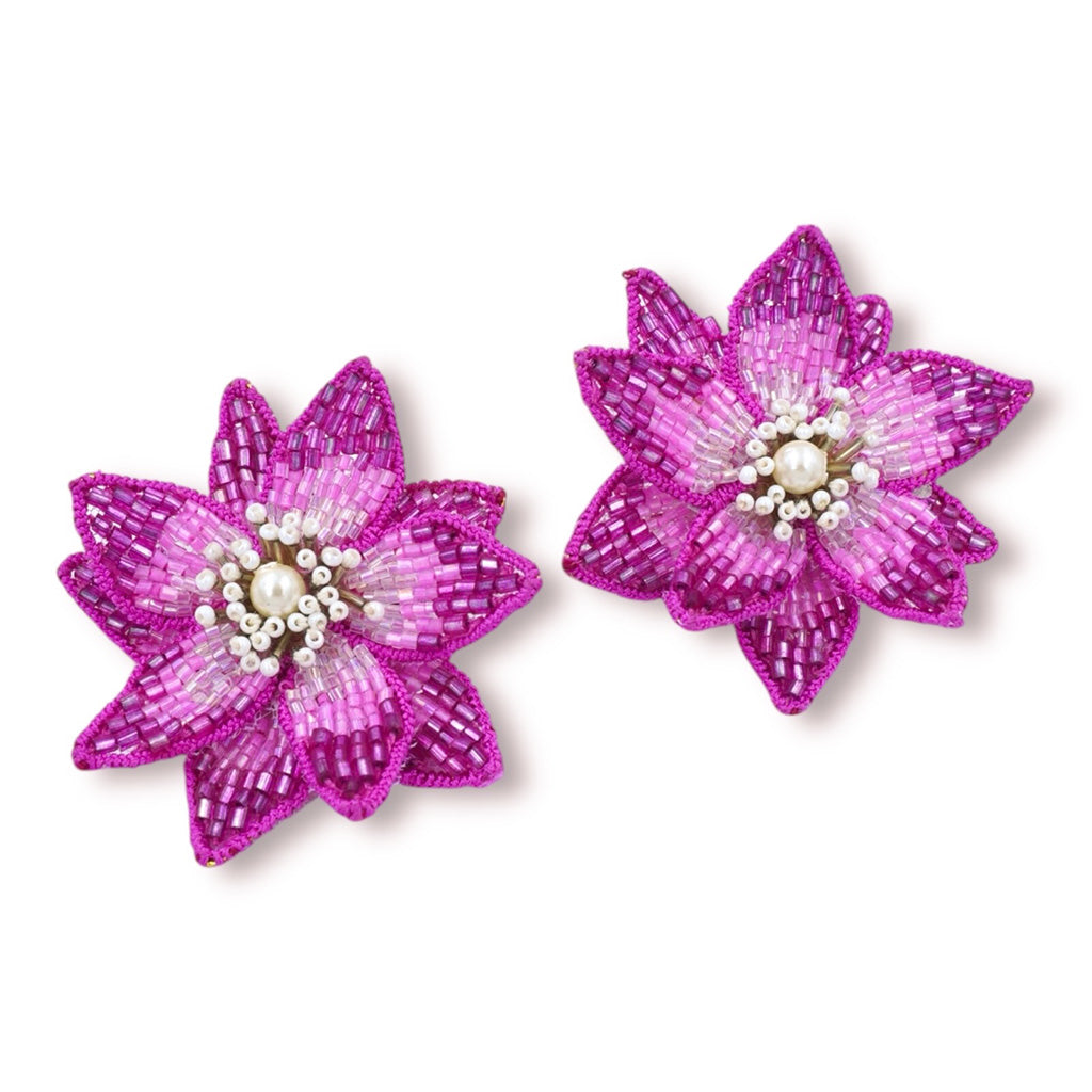 Eternal Bloom Earrings - Pink