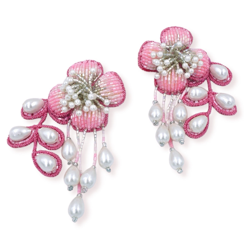 Autumn Earrings - Rose Pink