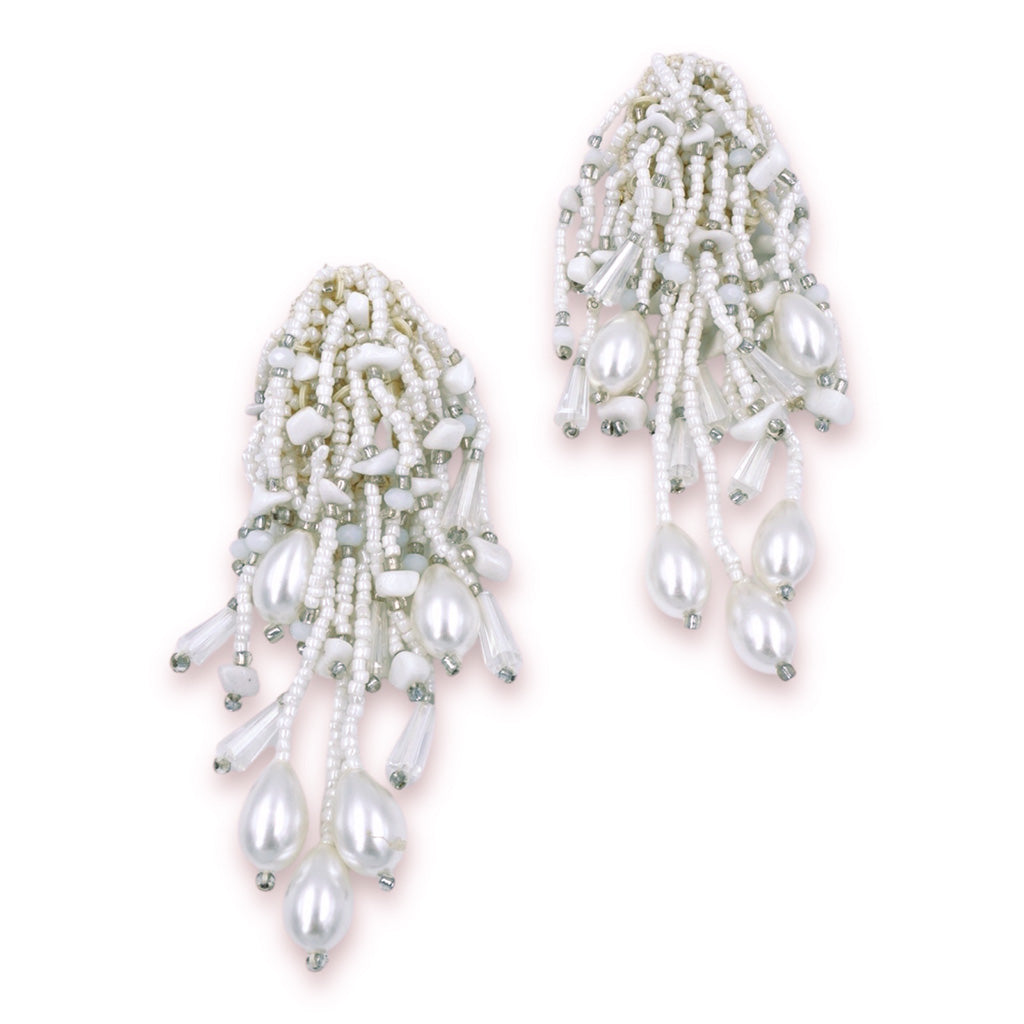 Helen Earrings - White
