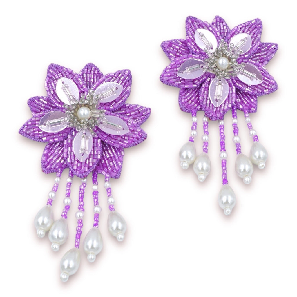 Angelica Earrings - Lilac