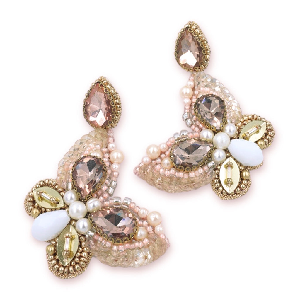Mariposa Earrings - Peach