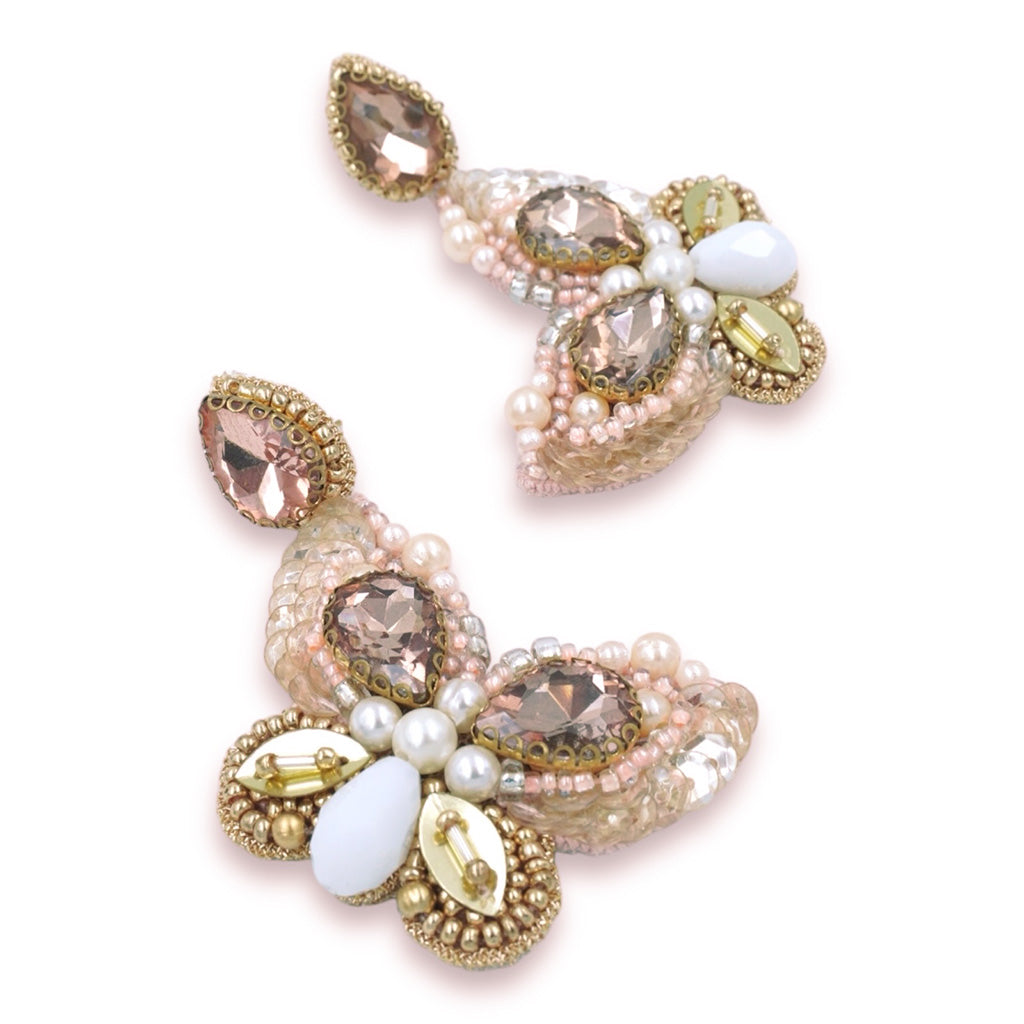 Mariposa Earrings - Peach