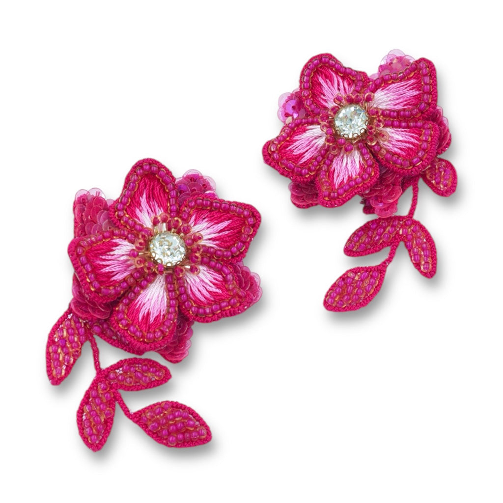 Iris Earrings - Pink