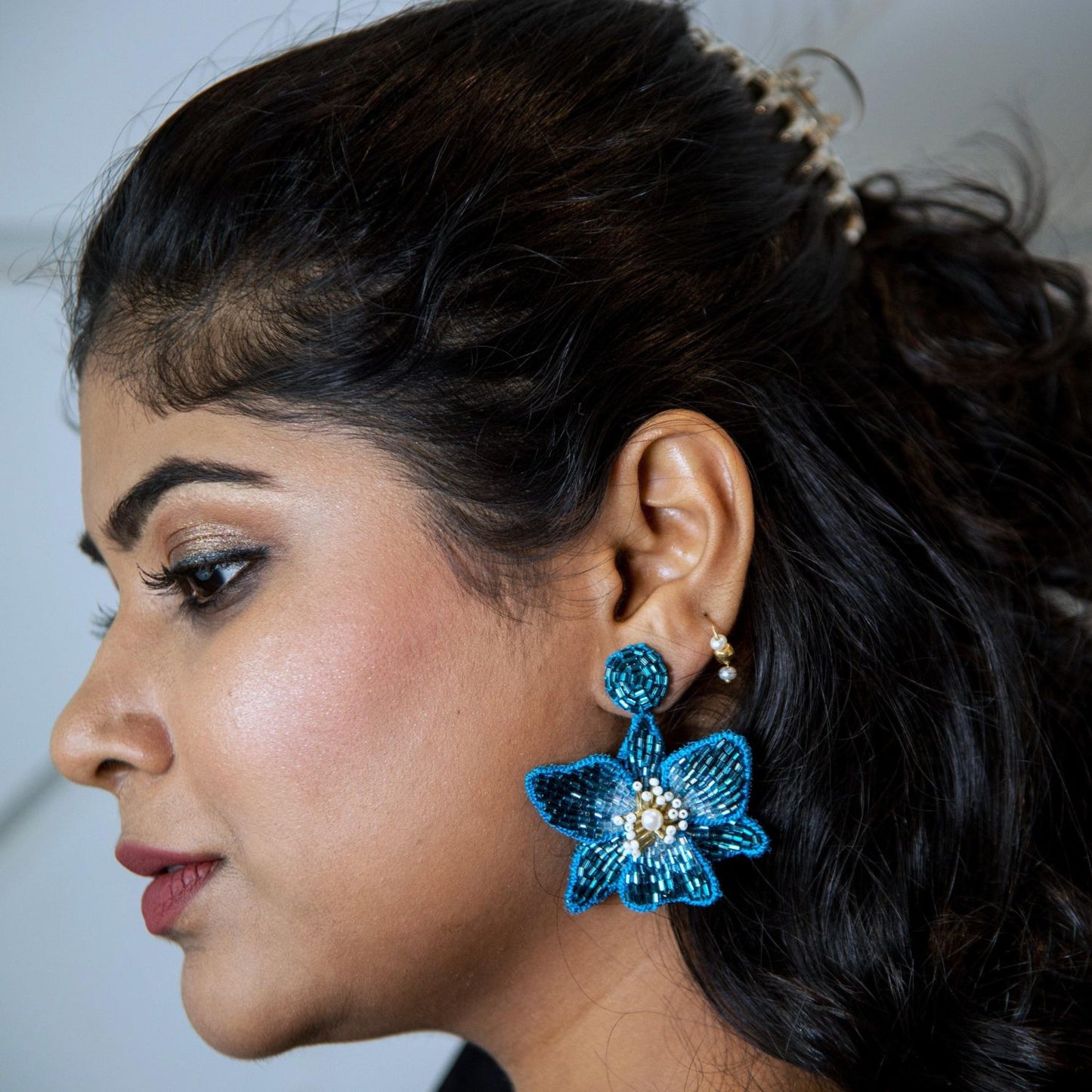 Blossom Earrings - Blue - DIRAATELIER