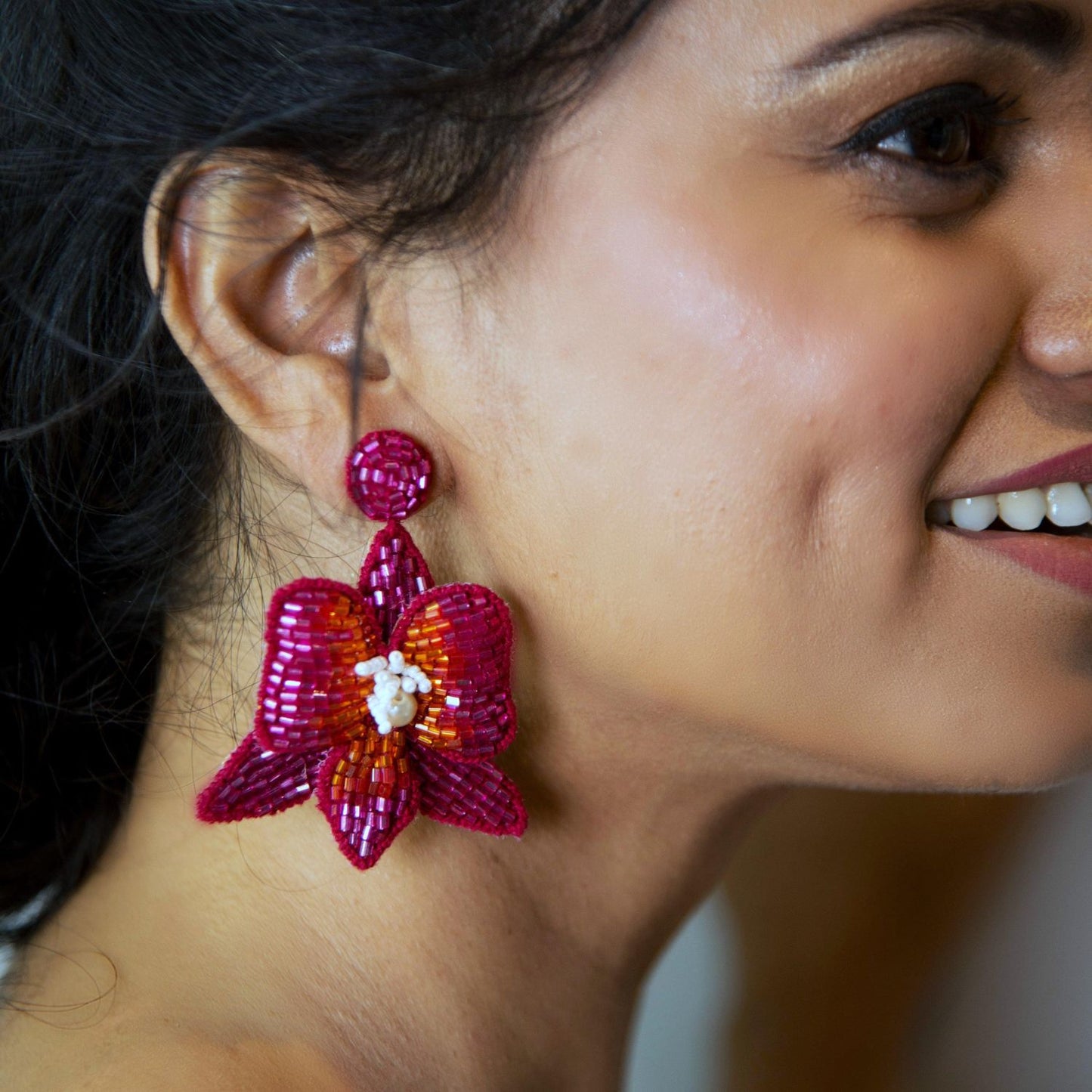 Irina Earrings - Pink - DIRAATELIER