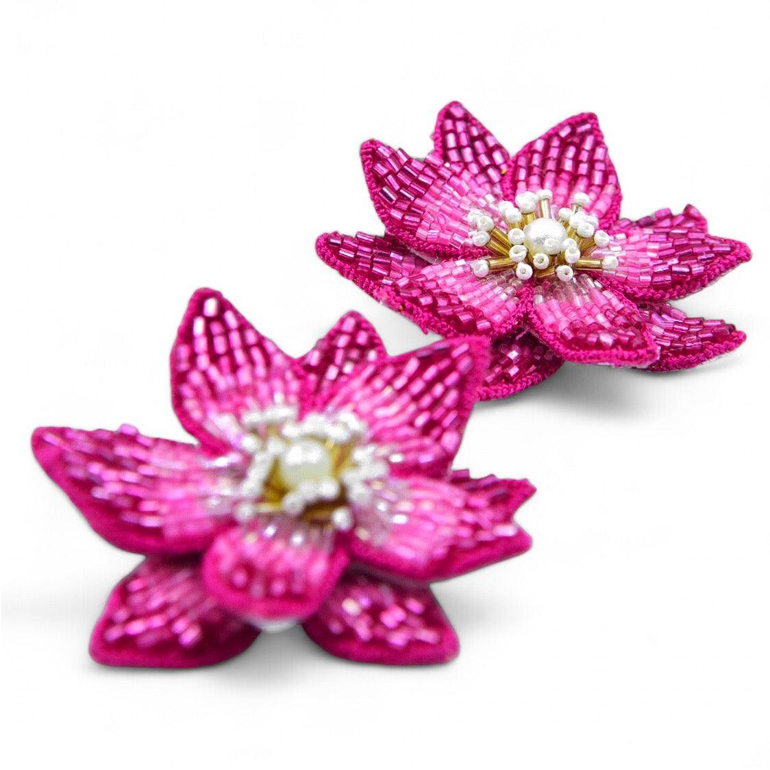 Eternal Bloom Earrings - Pink - DIRAATELIER