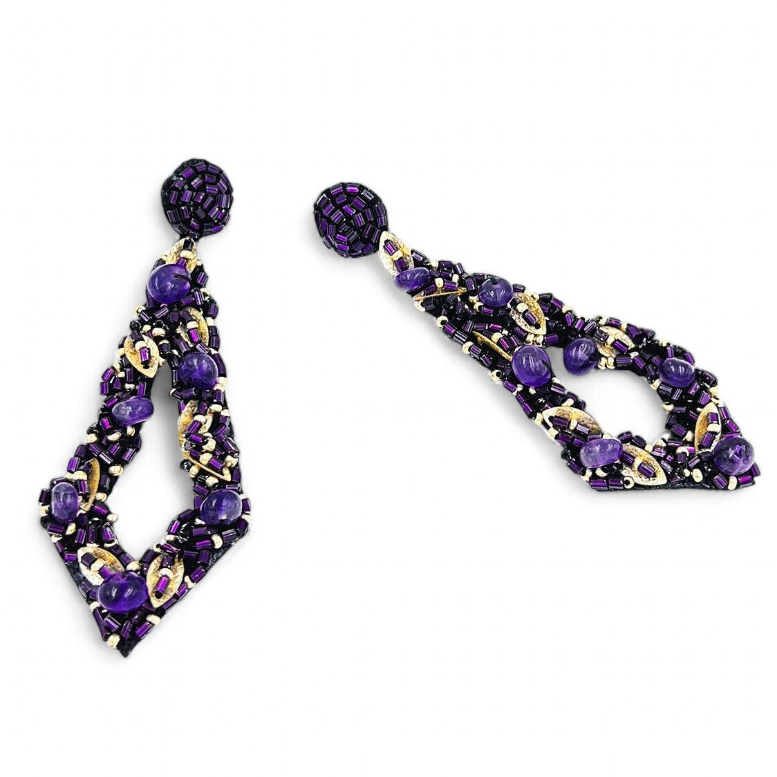 Mystique Earrings - Violet - DIRAATELIER