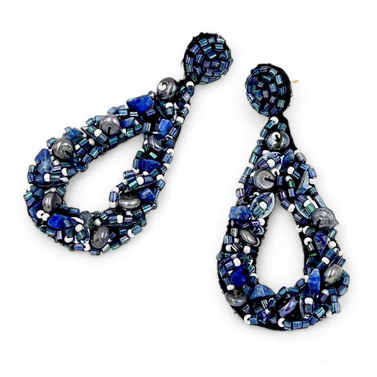 Midnight Earrings - Blue - DIRAATELIER