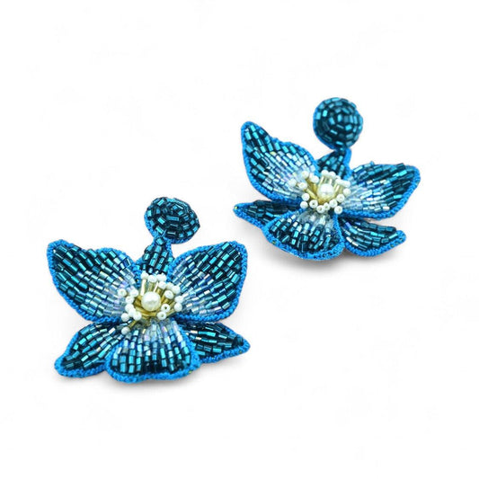 Blossom Earrings - Blue - DIRAATELIER