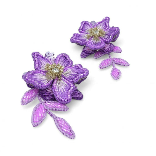 Iris Earrings - Purple - DIRAATELIER