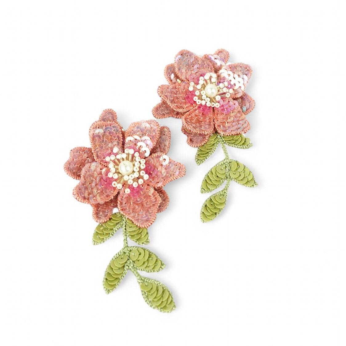 Wisteria Earrings - Blush Pink - DIRAATELIER