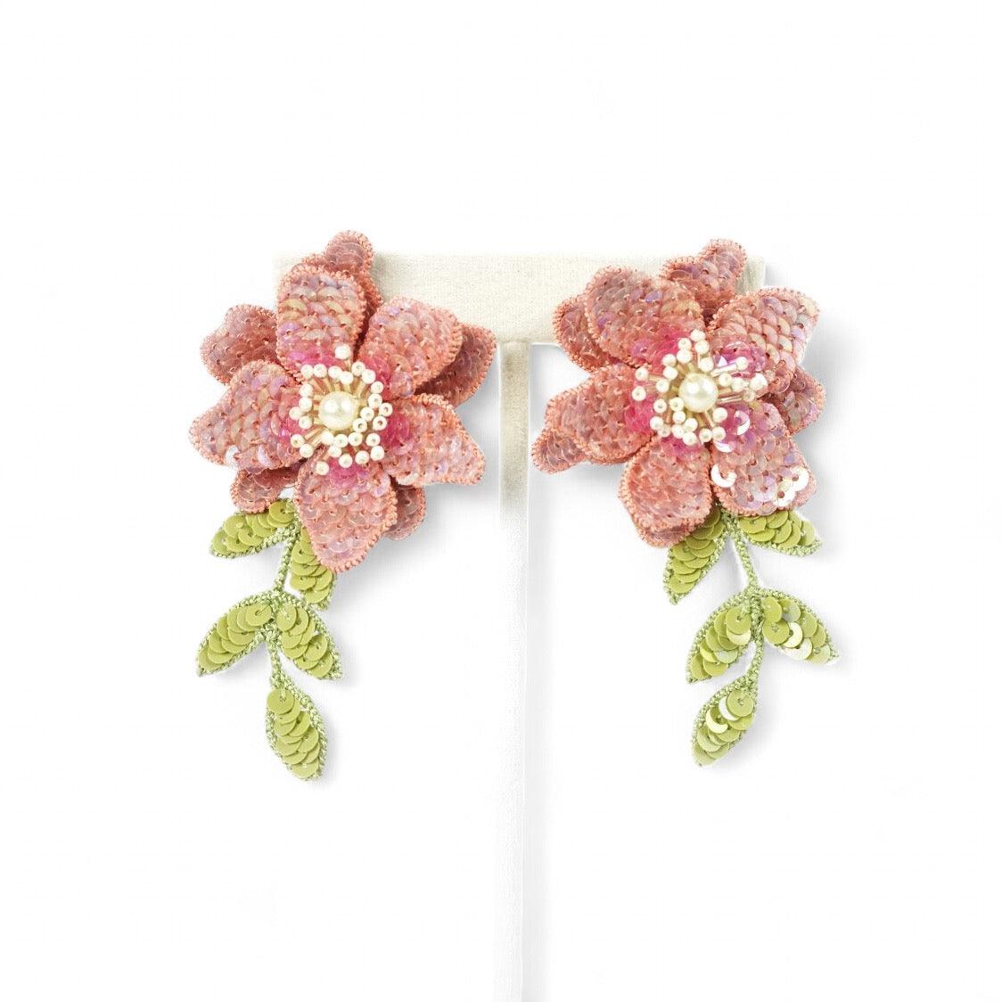 Wisteria Earrings - Blush Pink - DIRAATELIER