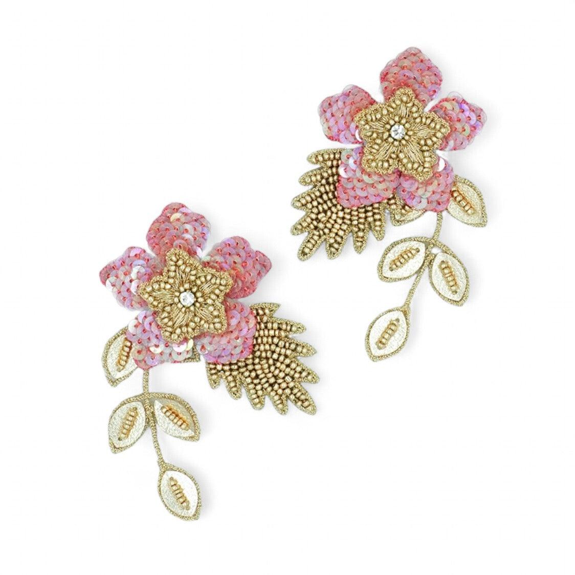 Zinia Earrings - Pink - DIRAATELIER