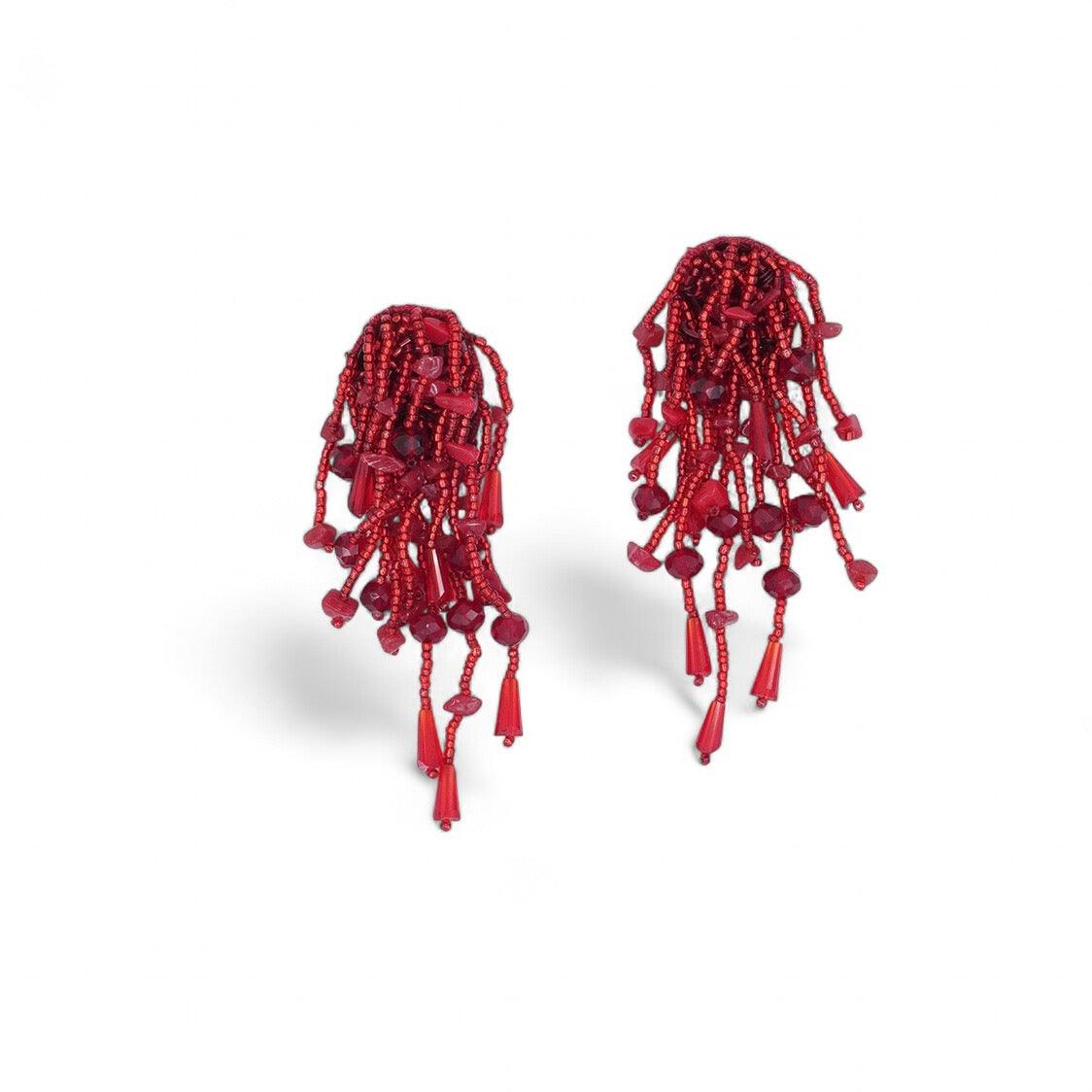 Helen Earrings - Red - DIRAATELIER