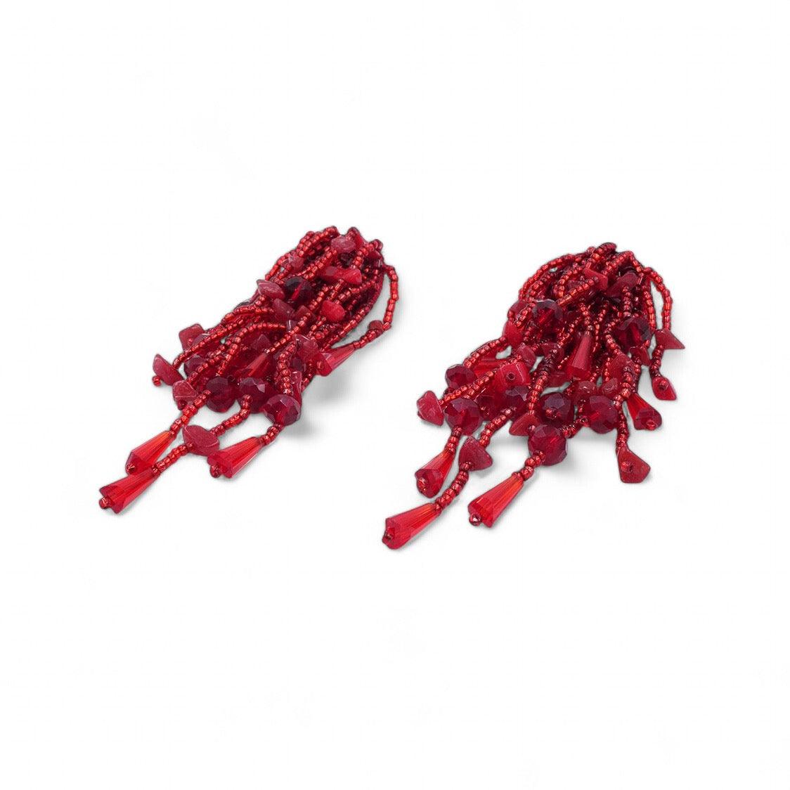 Helen Earrings - Red - DIRAATELIER