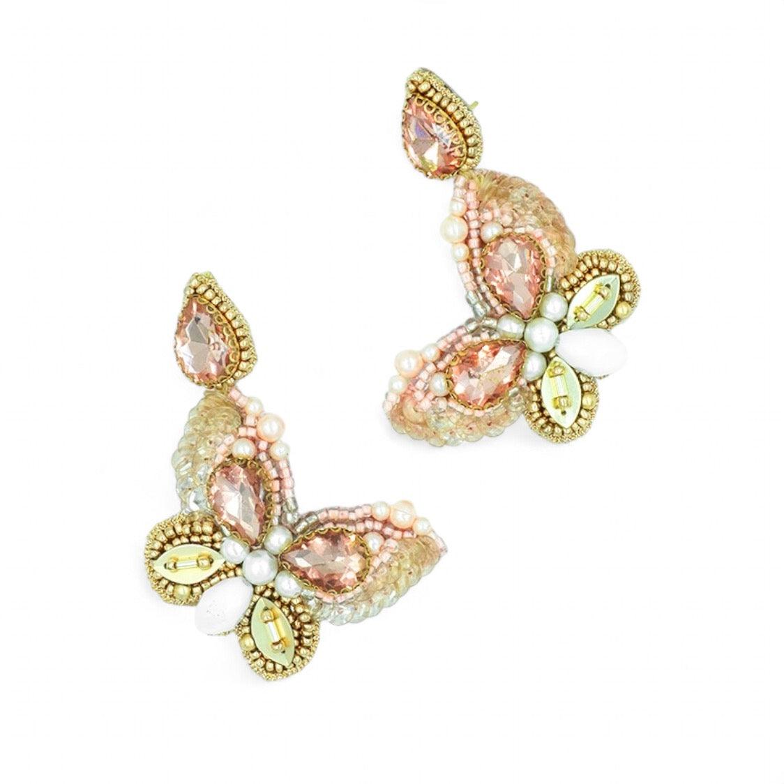 Mariposa Earrings - Peach - DIRAATELIER