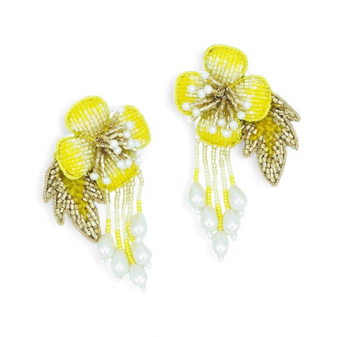 Autumn Earrings - Golden Yellow - DIRAATELIER