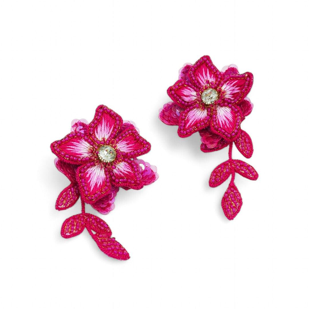 Iris Earrings - Pink