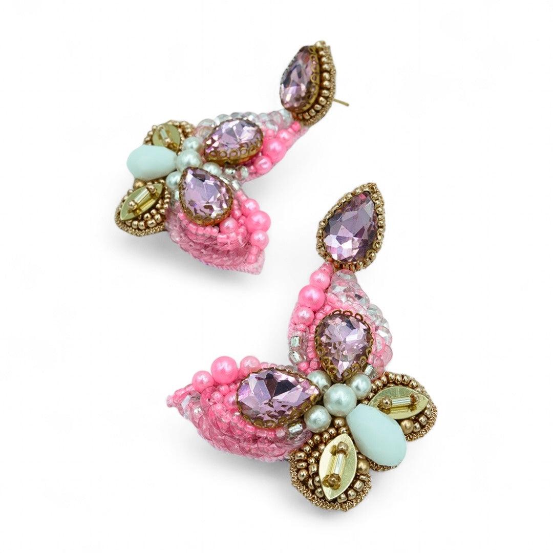 Mariposa Earrings - Baby Pink