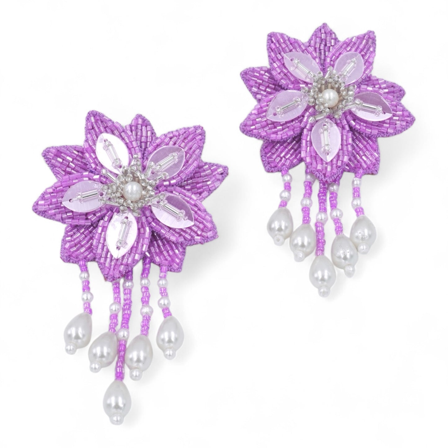 Angelica Earrings - Lilac