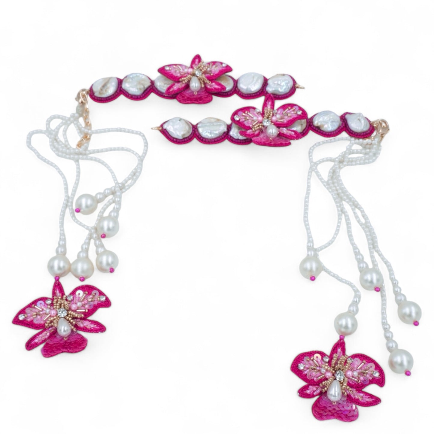 Stella - Hot Pink (Necklace + Earrings)