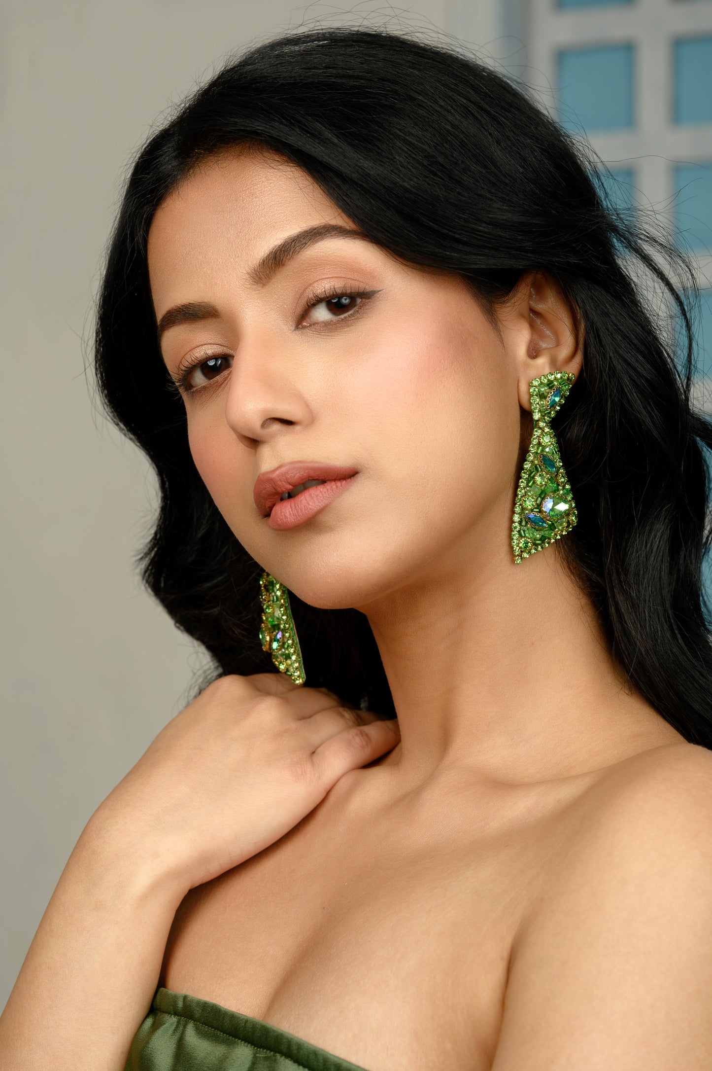 Ibiza Earrings - Tropical Green