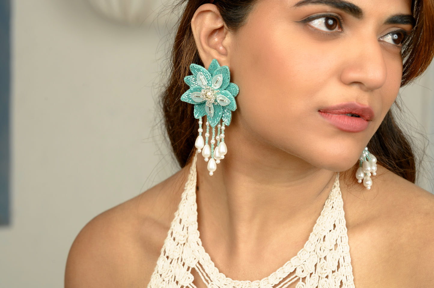 Angelica Earrings - Sky Blue