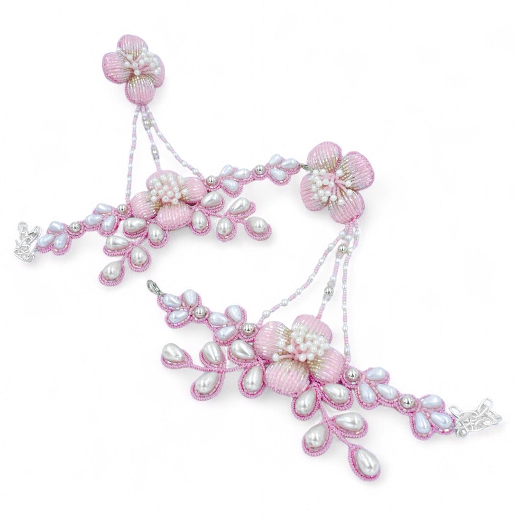 Autumn - Baby Pink (Necklace + Earrings)