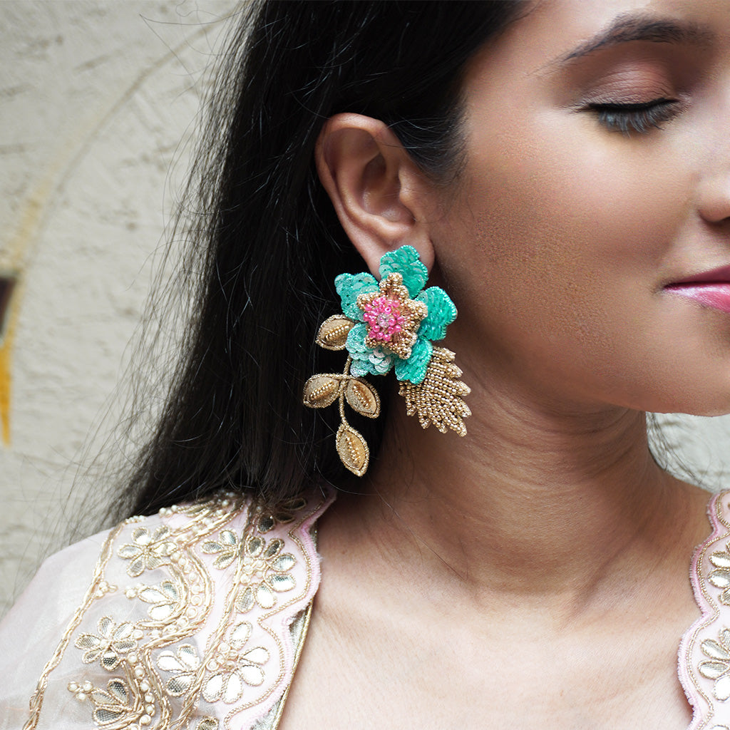 Zinia Earrings - Oceanic