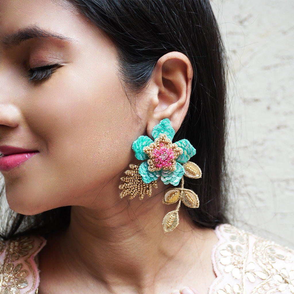 Zinia Earrings - Oceanic